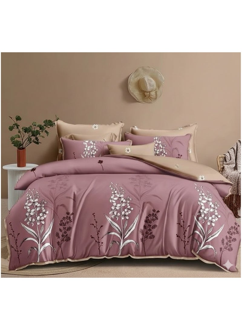 AL RAID Luxury 6-Piece King Bedding Set – Ultra-Soft Microfiber Bed Sheets with Deep Pocket Fitted Sheet, Duvet Cover & 4 Pillowcases – Breathable, Durable & All-Season Comfort