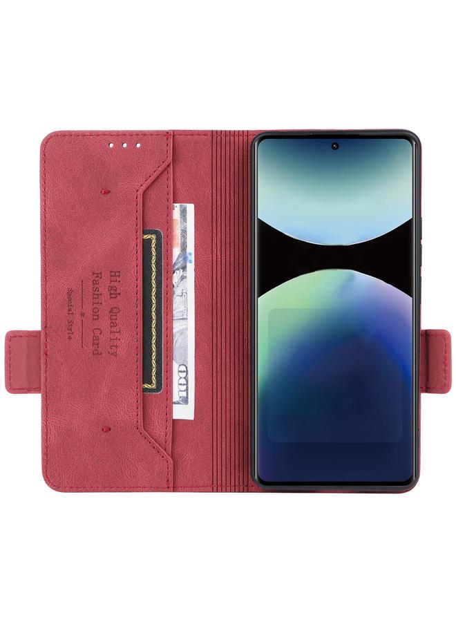 S-TOP Case For Redmi Note 14 Pro 4G Magnetic Clasp Leather Phone Case - Image 4