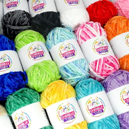 YARFOFUN 100g Velvet Chenille Yarn for Crocheting,Dark Grey Fluffy Velvet Plush Yarn Thick Soft Chunky Chenille Yarn Baby Blanket Yarn for Crocheting Knitting Beginners（Dark Grey） - Image 5