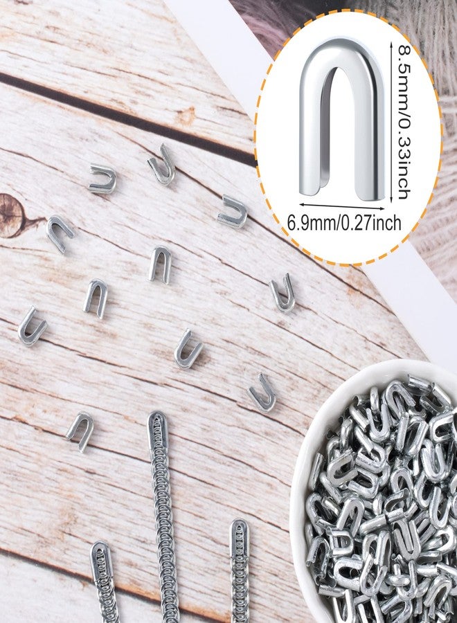 ANCIRS 200pcs 1/4inch Spiral Boning Sewing Tips for Undergarment, Stainless Steel Spiral Corset Boning Caps for Costume Bridal Gowns Dress DIY Crafts Decoration - Image 2