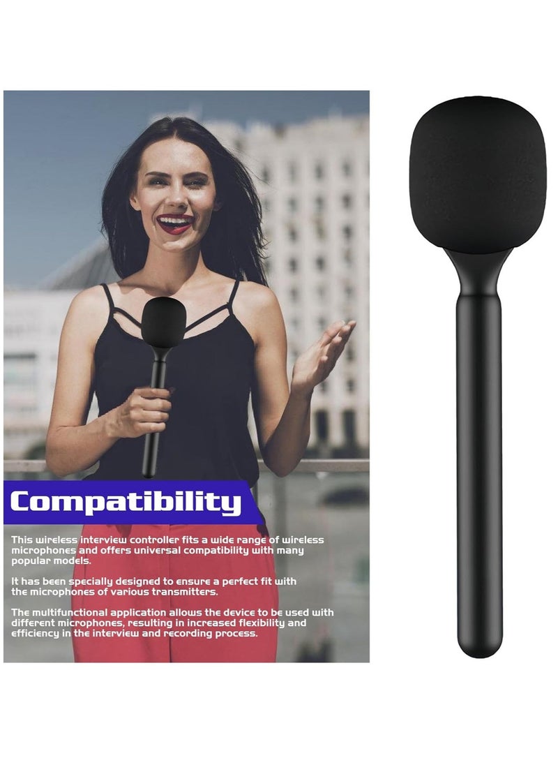 TIGER Title: Universal Interview Handheld Adapter – Stand Holder Wireless Interview Lavalier Microphone Adapter for Wireless GO I/II, Rode Wireless Me/Pro, DJI Mic 1/2 - Image 2