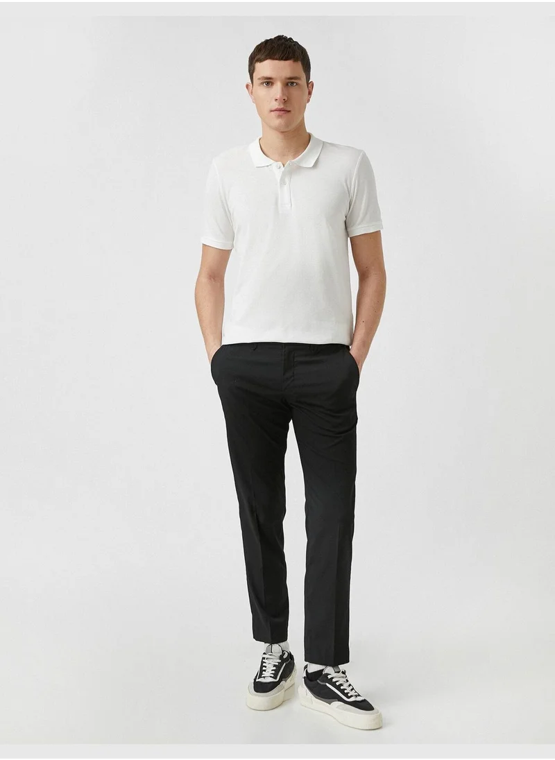 KOTON Basic Polo Neck T-Shirt