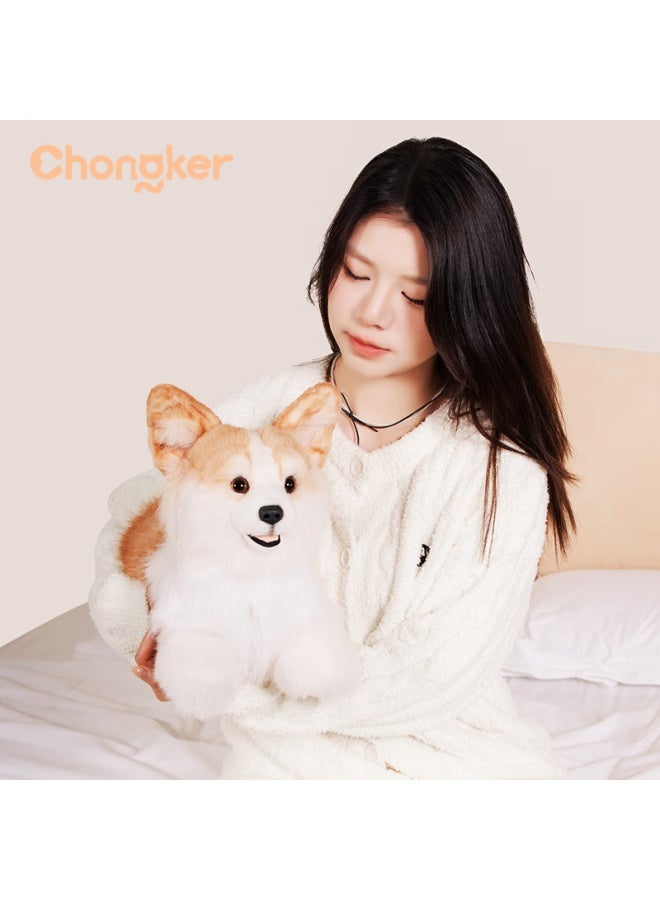 Chongker Faux Dog Plush Toy, Corgi Pillow, Lying Posture Stuffed Animal, Gift For Girlfriend, Children's Birthday Present - Image 5