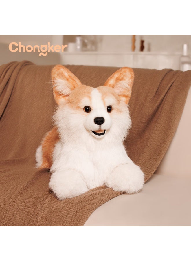Chongker Faux Dog Plush Toy, Corgi Pillow, Lying Posture Stuffed Animal, Gift For Girlfriend, Children's Birthday Present - Image 4