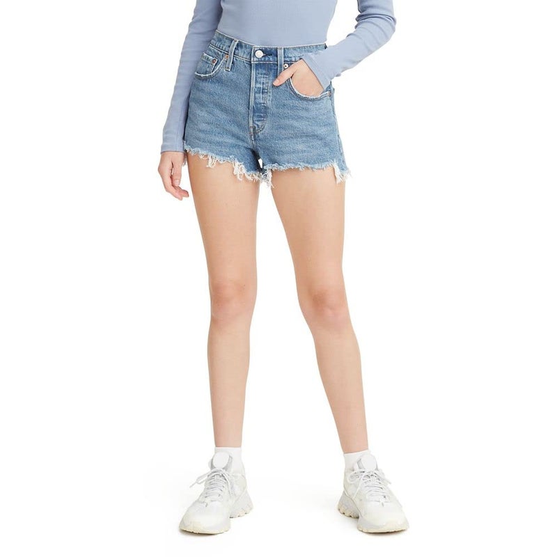 Levi's Womens 501 Original (Also Available In Plus) Denim Shorts, Jazz Solo - Medium Indigo, 28 US - Image 1