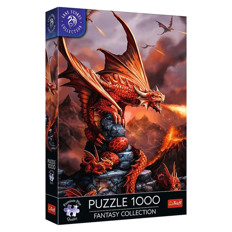 Trefl - Puzzle Premium Anne Stokes Fire Dragon ( 1000 Pcs ) - 10900 - Image 1