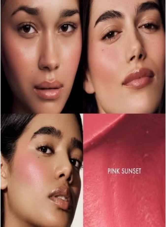 Summer Fridays Hydrating Blush Butter Balm with Peptides, Pink Sunset 3.5g – Nourishing Creamy Color & Skincare Benefits - Image 2
