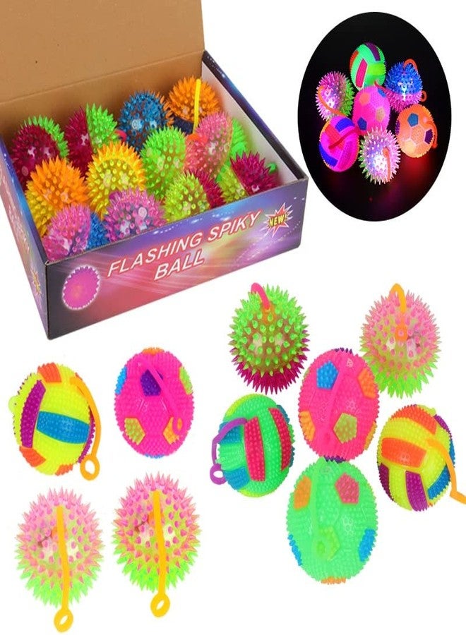 GNR Pack of 10 LED Flashing Light Colorful Multicolor Balls with Sound for Kids -75mm Size| Birthday Return Gift | Stress Relief Balls - Image 3