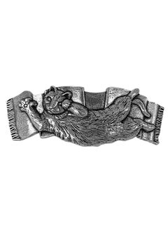 Oberon Design Playful Cat Hair Clip, Hand Crafted Metal Barrette Made in the USA with a Medium 70mm Clip by Oberon Design 