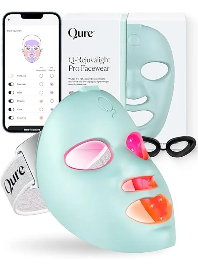 LED Light Therapy Mask - Customizable LED Face Mask That Adapts to Your Skin - LED Light Mask for Fine Lines, FDA approved, Uneven Pigmentation & Pimple-Improvement