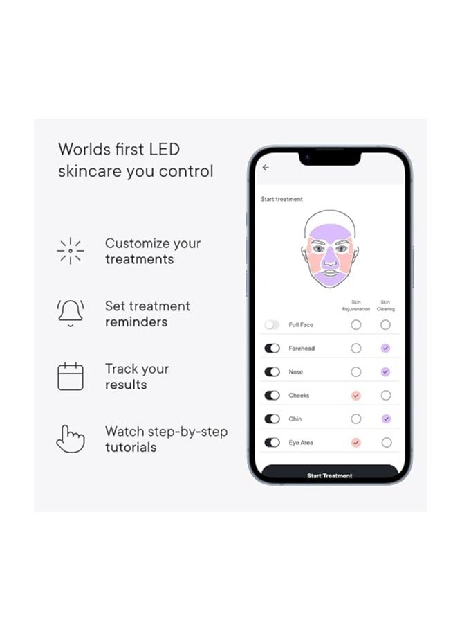 Qure LED Light Therapy Mask - Customizable LED Face Mask That Adapts to Your Skin - LED Light Mask for Fine Lines, FDA approved, Uneven Pigmentation & Pimple-Improvement - Image 4