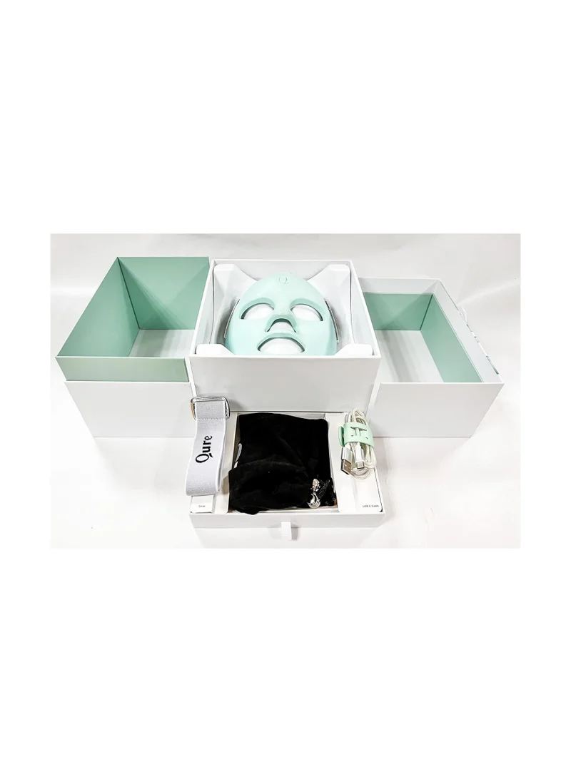 Qure Qure LED Light Therapy Mask - Customizable LED Face Mask That Adapts to Your Skin - LED Light Mask for Fine Lines, FDA approved, Uneven Pigmentation & Pimple-Improvement