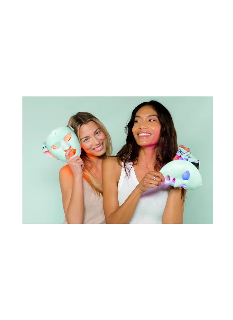 Qure Qure LED Light Therapy Mask - Customizable LED Face Mask That Adapts to Your Skin - LED Light Mask for Fine Lines, FDA approved, Uneven Pigmentation & Pimple-Improvement