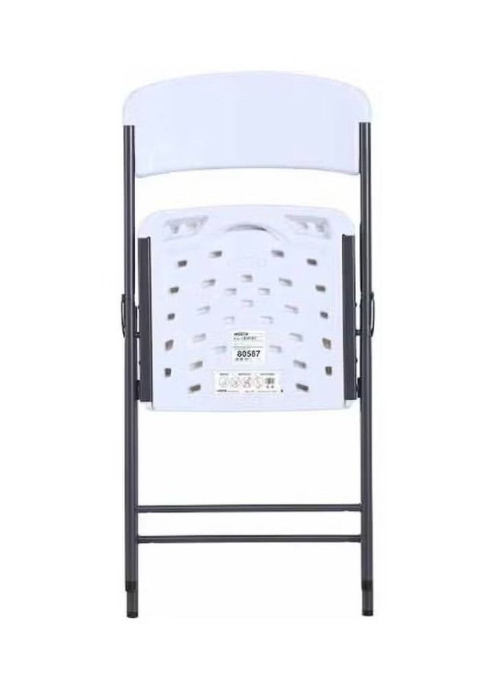 Dreamzon 4-Legs Folding Chair White/Black 50.7x47.9x84.5cm  - Image 3