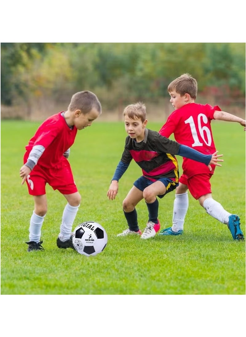 REGAIL Professional Football Competition Ball - Size 5 High-Quality PU Leather Football - Essential for Training and Matches - Includes Free Gift - Image 5