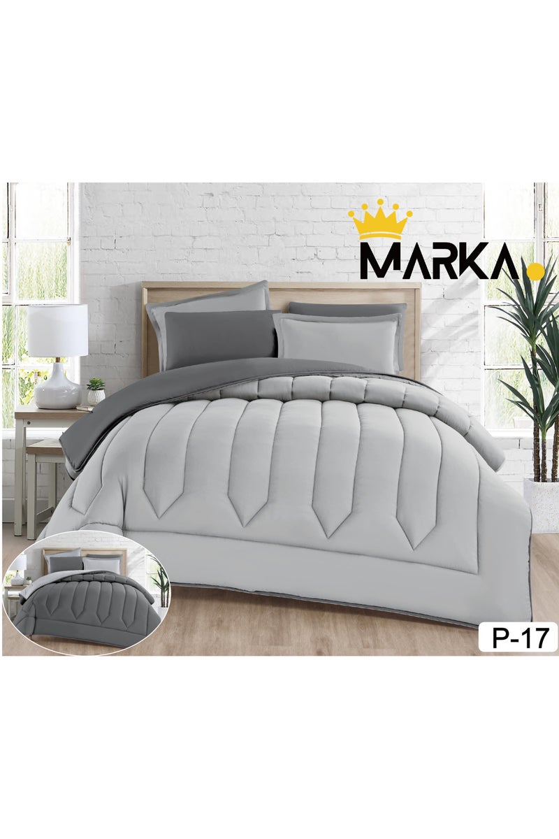 Plain double-sided bedspread, 6 pieces, size 220 x 240 cm