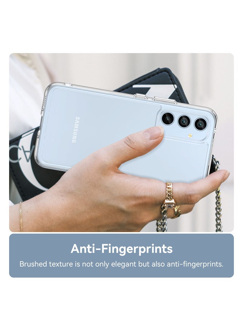 Anti-Scratch Shockproof Series Clear Hard Acrylic and TPU Bumper Protective Cover Case for Samsung Galaxy A54 5G - Clear  - Image 5
