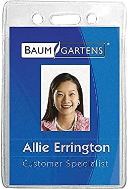 Baumgartens Sicurix Badge Holder Vertical 234 x 418 Clear 12Pack BAU67820 - Image 4