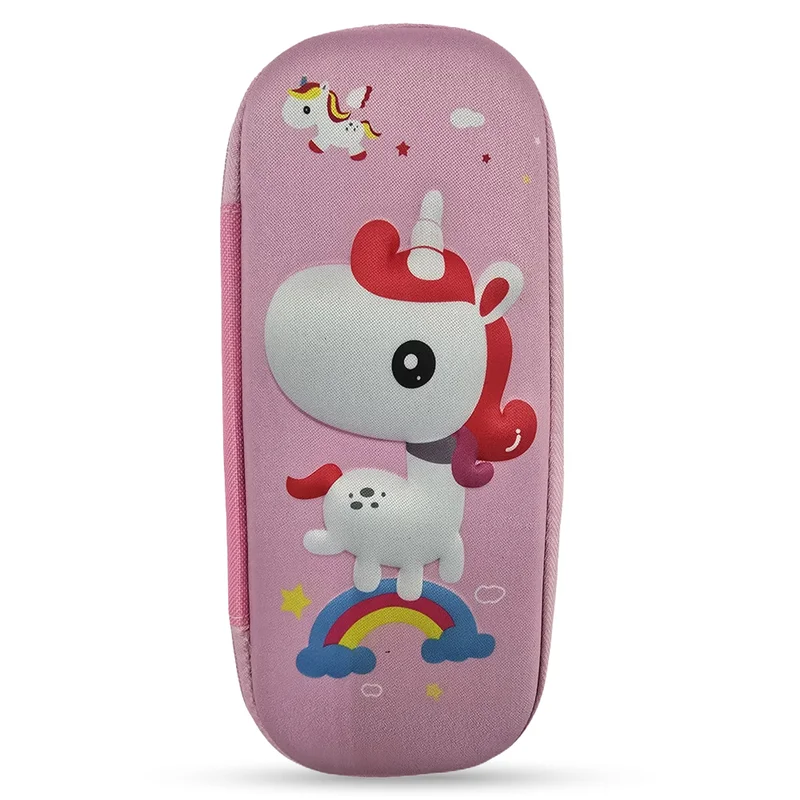 كوكوبي Cocobee Unicorn Pencil Case With Internal Mesh Pocket, Sturdy Build, Zipper Closure – Girls, 3+ Years, Multicolor