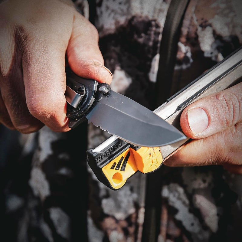 Work Sharp مُشَحّذ ميداني مُوجَّه، أداة مُشَحّذ سكاكين سفر مدمجة - Image 2