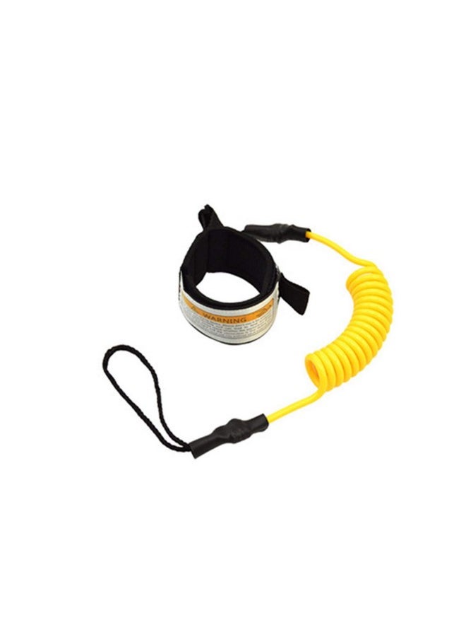 Tookie - Surfboard Leash, Coiled Sup Leash Leg Rope, Straight Surf Board Leg Rope, Elastic Safety Outdoor Sup Strap Surfing Leash Rope Adjustable Tpu Wrist Coil Leg Foot Rope(Yellow) - Image 1