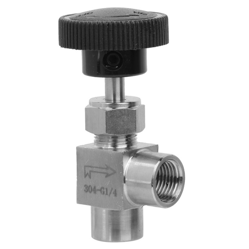 High Pressure Stainless Steel Needle Valve: 3 Optional Sizes, Durable Rust-resistant - Precision BSPP Female Thread, Leak-free Seal Angle Needle Valve for Industrial Plumbing Gas Line Media Transmissi - Image 3