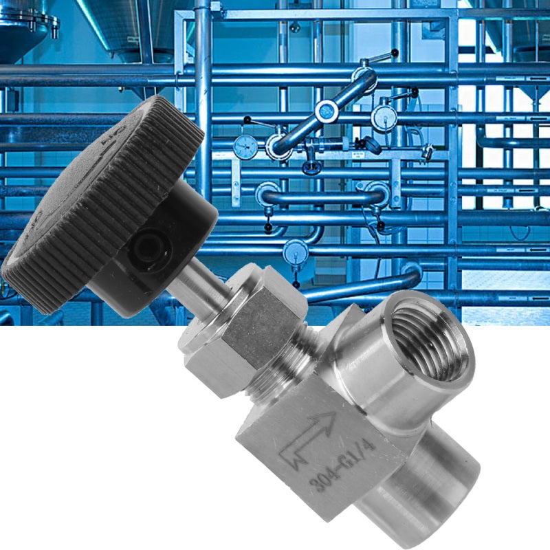 High Pressure Stainless Steel Needle Valve: 3 Optional Sizes, Durable Rust-resistant - Precision BSPP Female Thread, Leak-free Seal Angle Needle Valve for Industrial Plumbing Gas Line Media Transmissi - Image 5