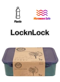 LOCK & LOCK LocknLock Eco-Friendly 1L Airtight Rectangular Food Container - Microwave, Freezer, and Dishwasher Safe  - Image 1