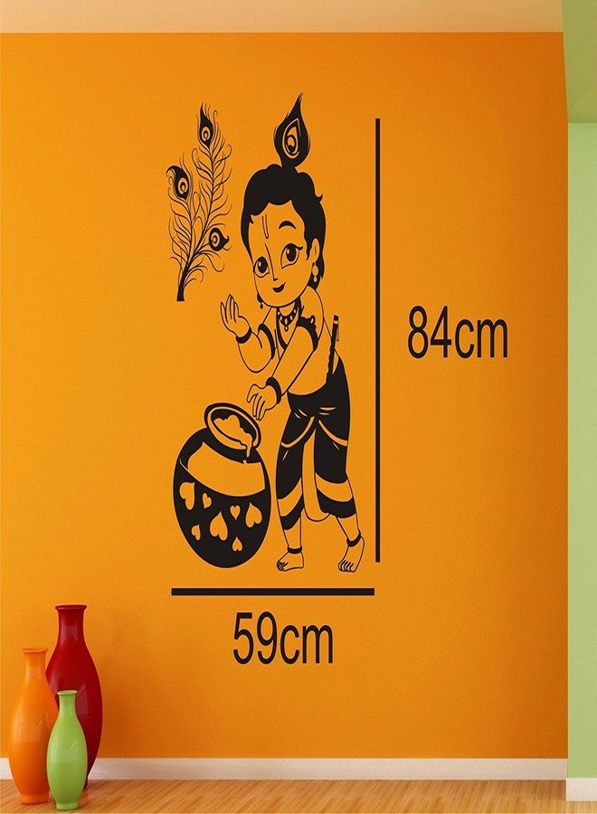ARWY Krishna Wall Sticker Krishna Wall Sticker for Bedroom Size (59X84) Cm Standard Size for Wall use for Office Home Gym - Image 2