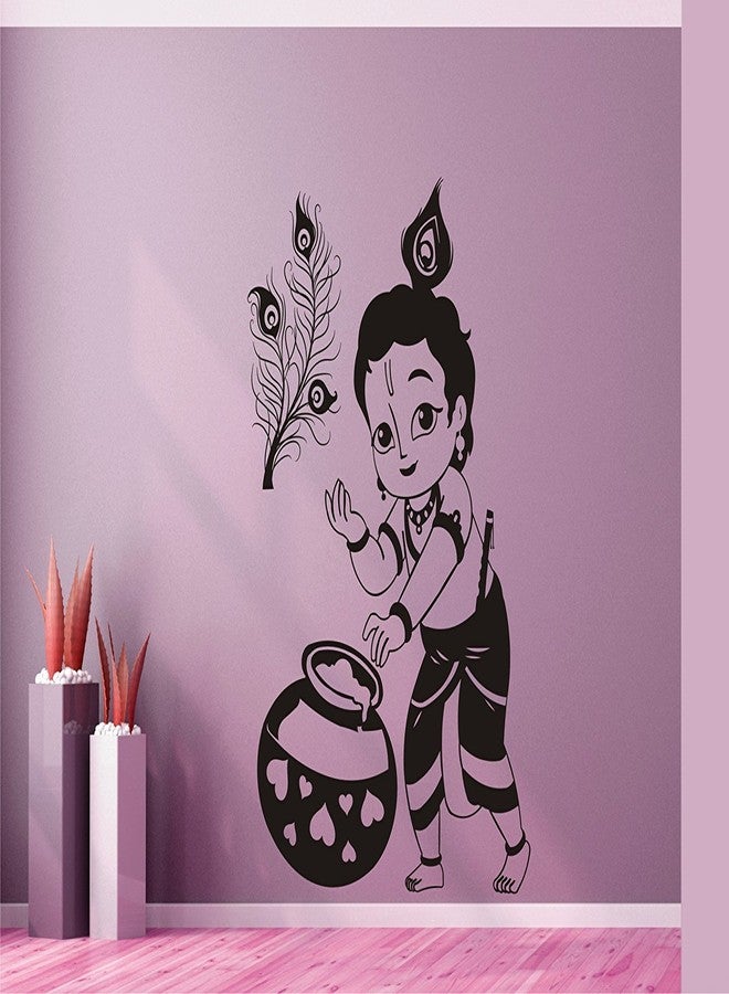 ARWY Krishna Wall Sticker Krishna Wall Sticker for Bedroom Size (59X84) Cm Standard Size for Wall use for Office Home Gym - Image 1