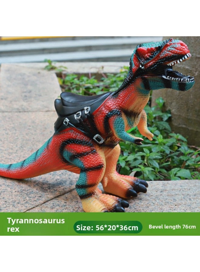 Street Stall Cross-Border Wholesale Oversized Tyrannosaurus Rex Soft Rubber Children's Simulated Animal Model Doll Large Dinosaur Toy 