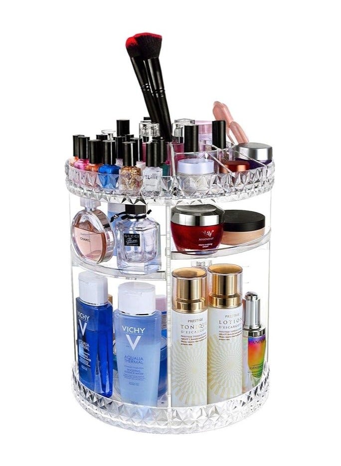 360° Rotating Makeup Organizer – Detachable Cosmetic Storage Holder for Personalized Organization - Image 4