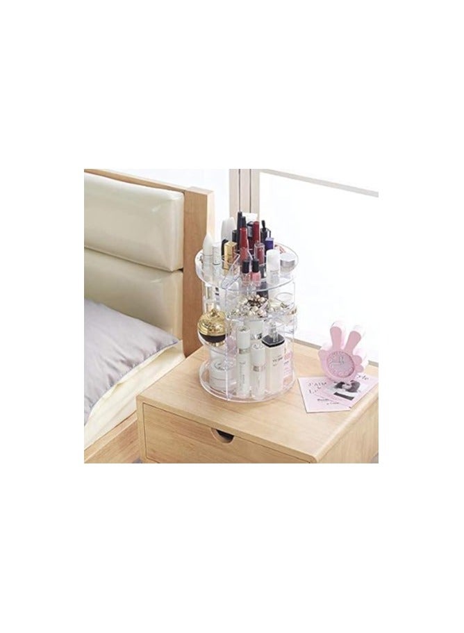 360° Rotating Makeup Organizer – Detachable Cosmetic Storage Holder for Personalized Organization - Image 1
