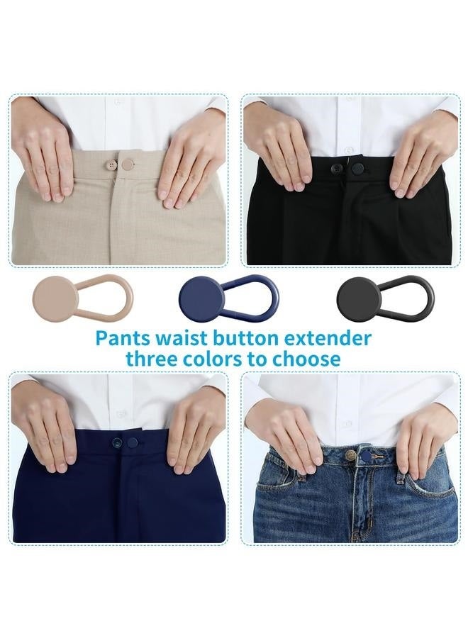 12PCS on Extenders , Pants Waist on Extender for Women Men, 3 Colors Pant Waistband Expander-18mm - Image 4