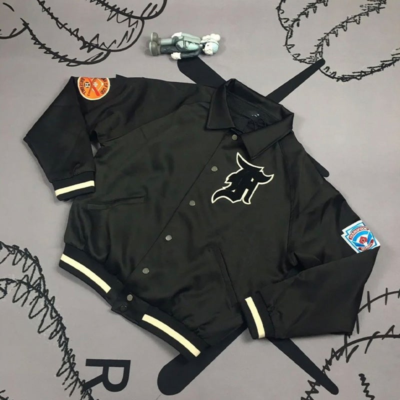 Essentials Season 5 Fogg Medal Embroidered Back Letter Coach Jacket High Street Men'S And Women'S Jacket - Image 3