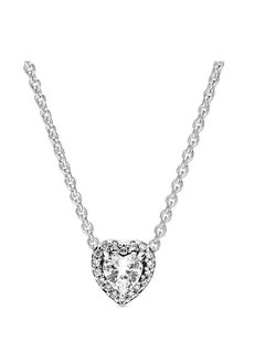 PANDORA PANDORA Jewelry Elevated Heart Cubic Zirconia Necklace in Sterling Silver  - Image 1