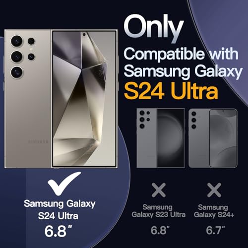 JETech 5 in 1 Case for Samsung Galaxy S24 Ultra 5G with 2Pack Each Tempered Glass Screen Protector and Camera Lens Protector NonYellowing Shockproof Bumper Phone Cover Clear - Image 3