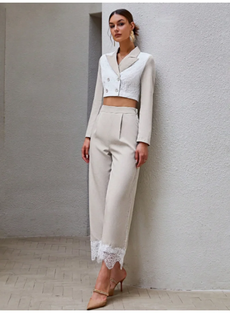 SIMPLEE Women's 2-Piece Outfit Set - Matching Top & Pants for Stylish Look