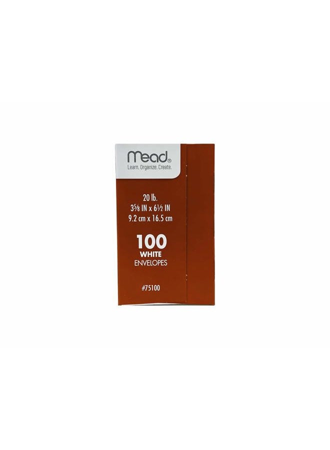 Mead Envelopes 6 3/4 Inches Long White- Box of 100 - Image 3