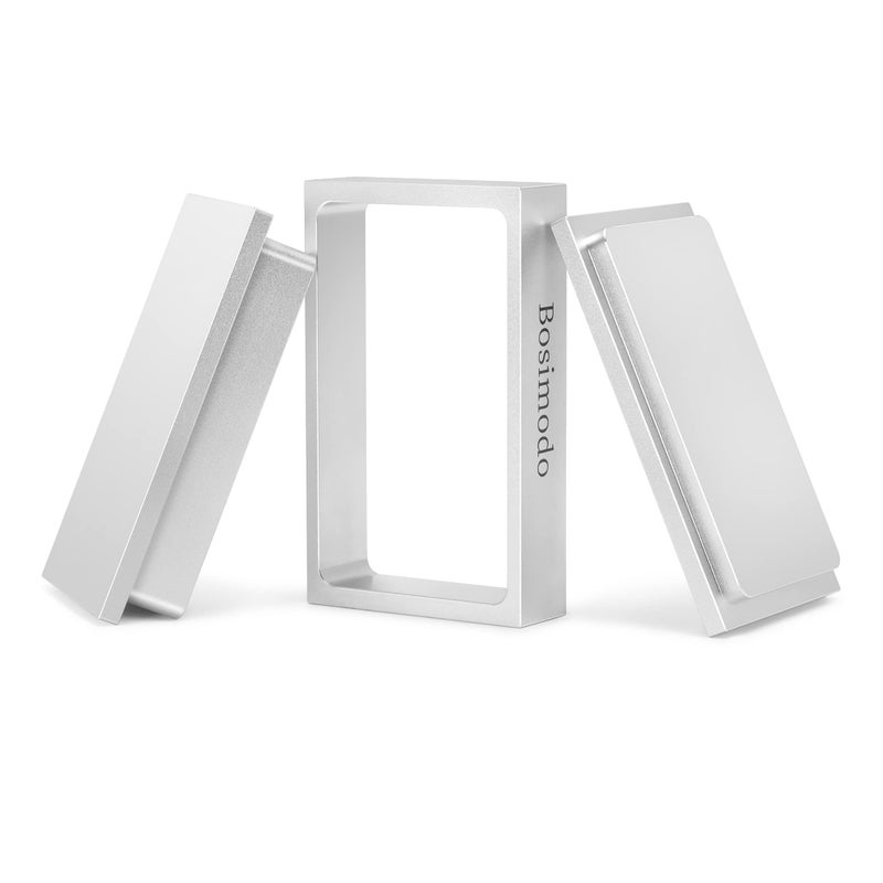 Bosimodo 3X5 Pre Press Mold Solid 6061 Aluminum Flower Pressing PrePress Mould Silvery White 3X5