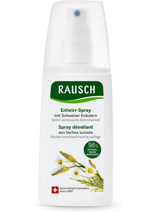 RAUSCH Herbal Spray Conditioner (100 ml) – Leave-In Hair Conditioner for Easy Detangling & Shine, with Swiss Herbal Extracts, Lightweight Formula 100ml - Image 1