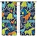 Cinbloo Boys Dinosaur Curtains Rod Pocket Colorful Cartoon Dino for Kids Funny Animals Child Dark Blue Cute Safari - Image 2