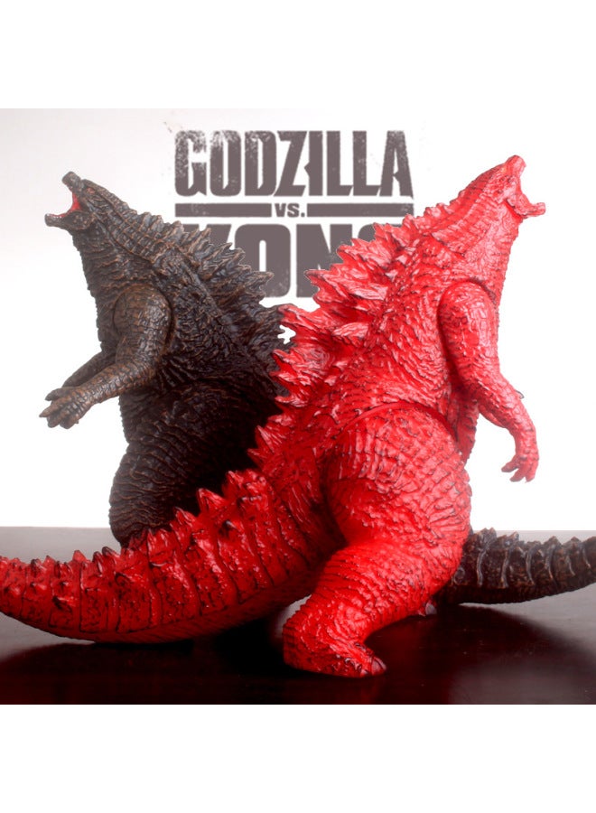 Soft Glue Godzilla King Of Monsters Legendary Breath Dinosaur Toy Model Children's Joint Movable Hand Ornaments-Color:Black Legend Godzilla 17cm High - Image 3