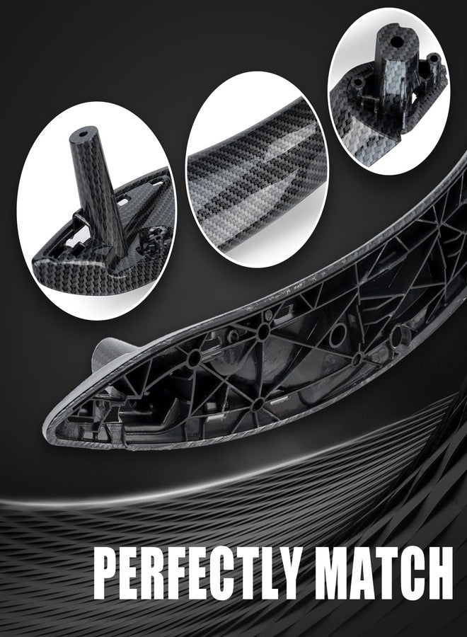 WEILEITE Front Interior Door Pull Handles Grab Bracket Trim Set Compatible with BMW 3 Series 4 Series 320,328,330,335,M3 2012-2018 and 428, 435,M4 2014-2017 Replace 51417279311(Carbon Fiber,4Pcs) - Image 5