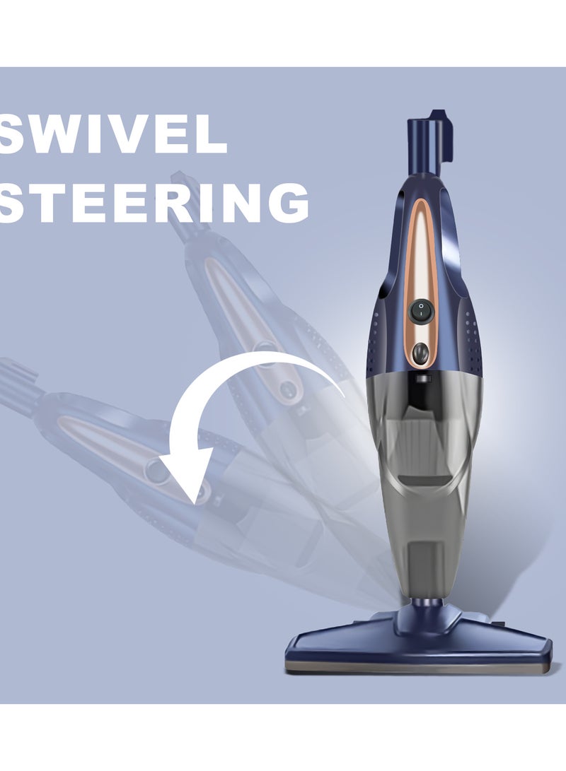 Powerful 3 in 1 16k Vacuum Cleaner Strong Suction Handheld & Stick Removable 5M Cord Lightweight 0.5L Capacity Central Filtration System Perfect for Car Home Kitchen & Hair