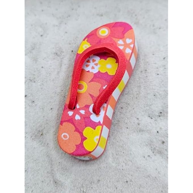 rayihni Beach Babe Flip Flop Sandal Car, Truck, SUV Antenna Topper Cute Auto Accessory (Hawaiian Red) - Image 3