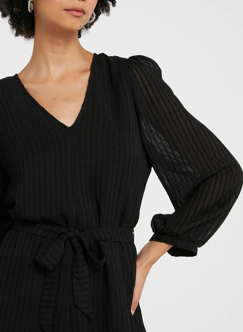 ONLY Back Tie Ribbed Dress