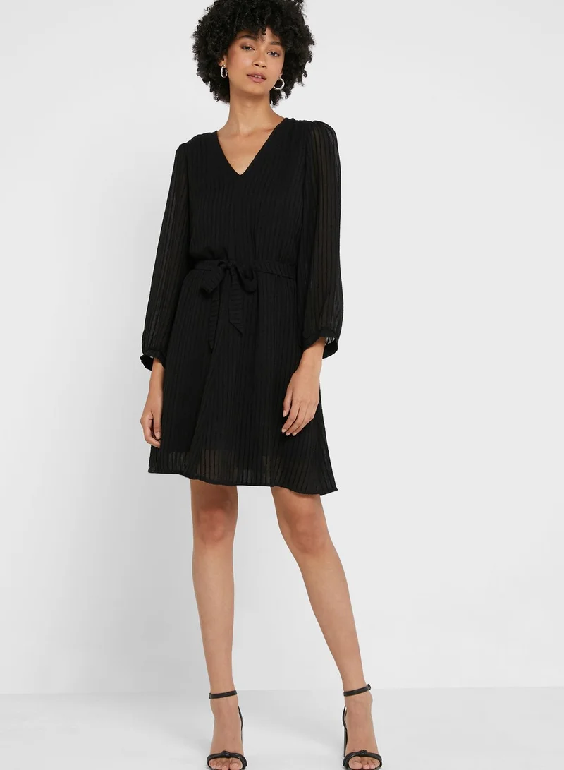 ONLY Back Tie Ribbed Dress