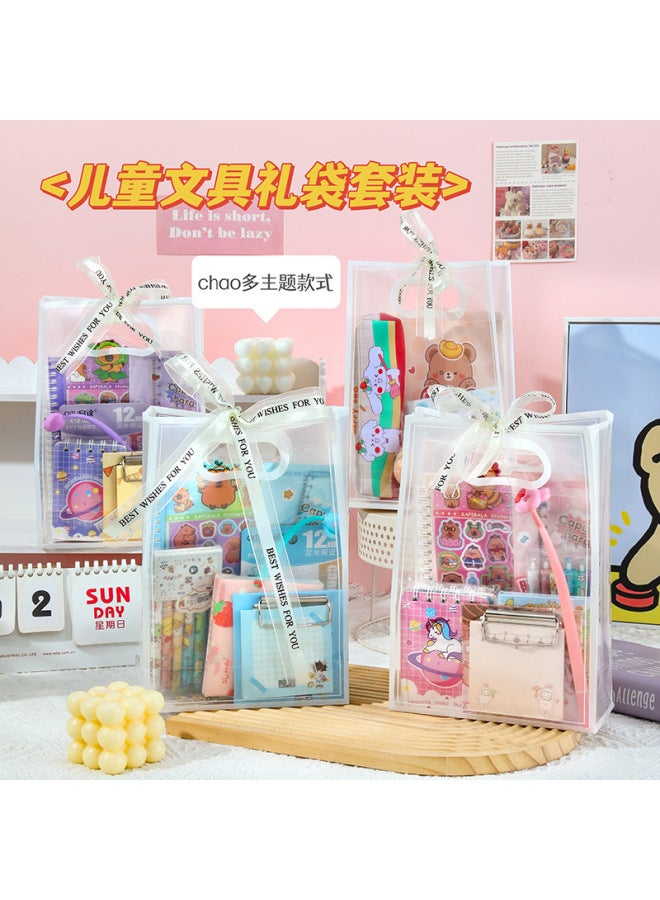 HELPS Cartoon Stationery Suit School Opening Gift Hand Account Gift Bag For Primary School Students Birthday Gift Practical Hand Gift - Image 3