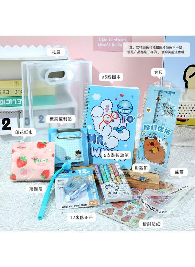 HELPS Cartoon Stationery Suit School Opening Gift Hand Account Gift Bag For Primary School Students Birthday Gift Practical Hand Gift - Image 1